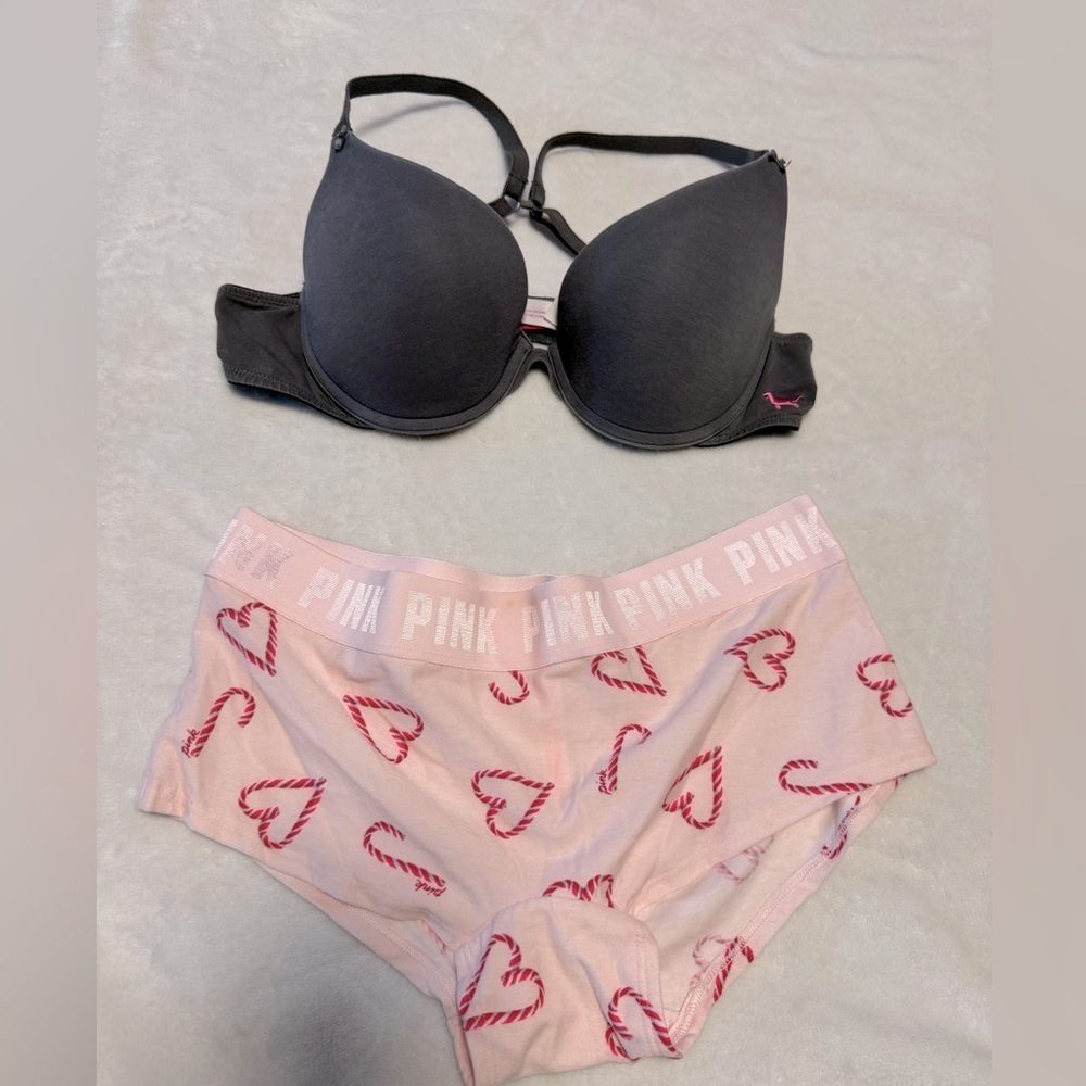 Vintage PINK Bra and Pantie